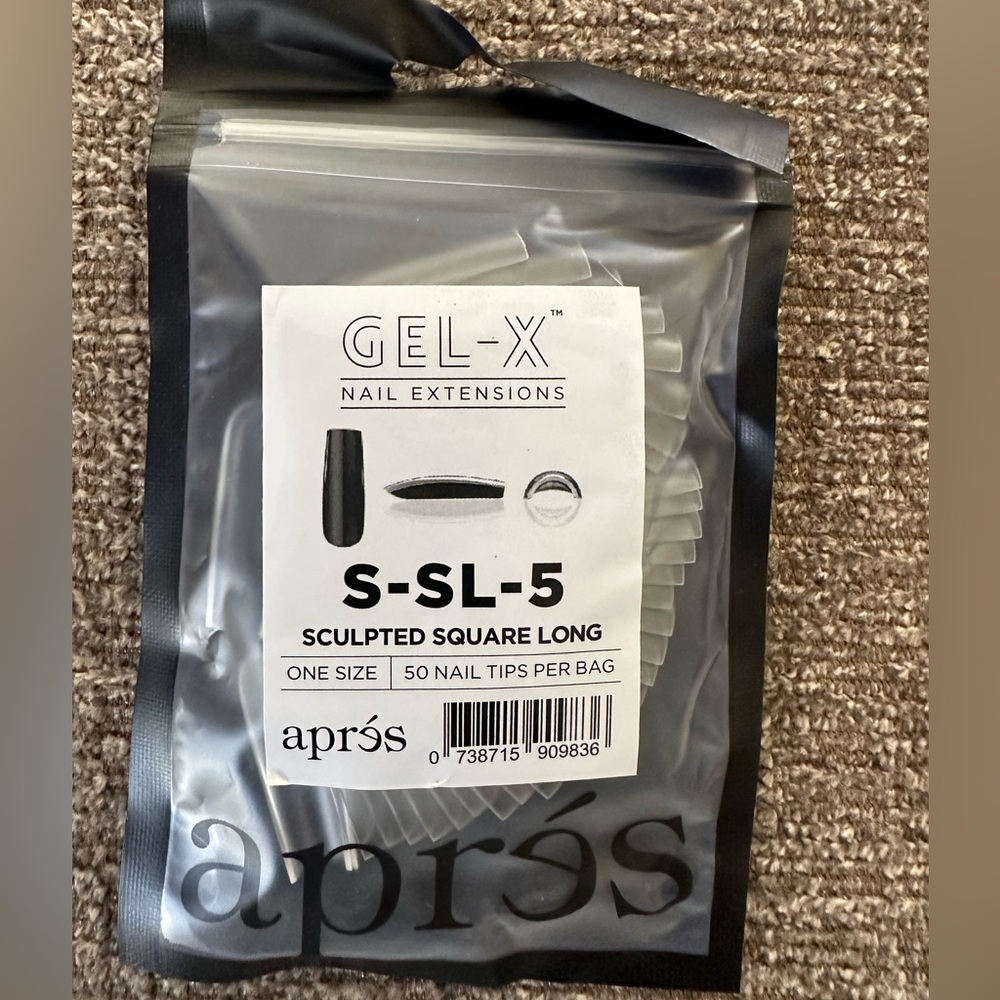 SCULPTED SQUARE LONG REFILL (50 tips per bag) S-SL-5